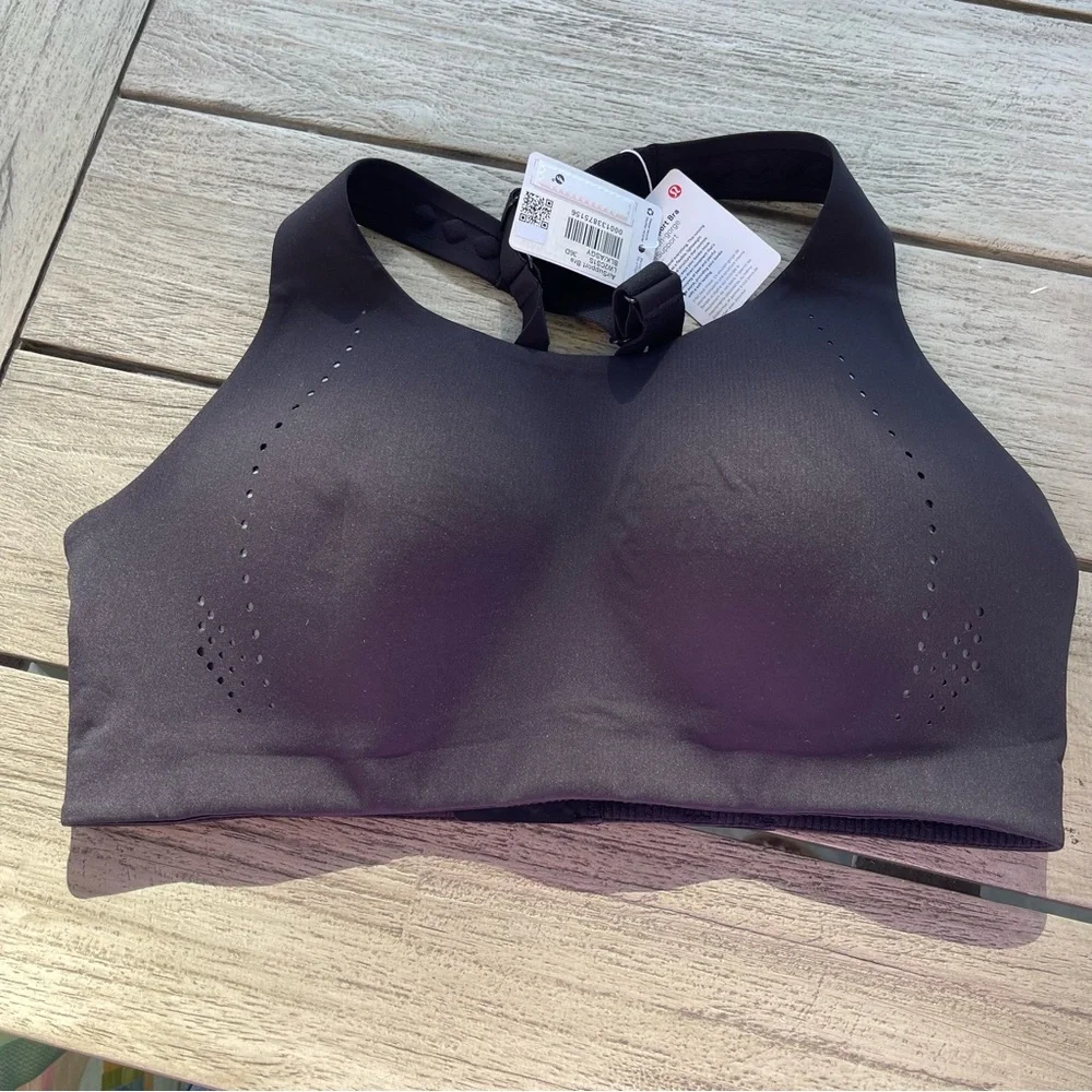 Lululemon Athletica Air Support Black Running Bra Size 36D NWT - Picture 1 of 7